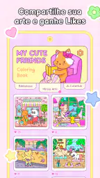 My Cute Friends: Livro Colorir 6