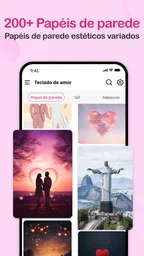 Tema de Teclado Neon Love 3