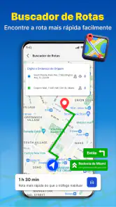 Navegação GPS e mapa de rotas screenshot