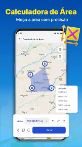 Navegação GPS e mapa de rotas screenshot