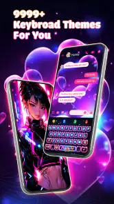 Neon Love Theme: Font Keyboard screenshot