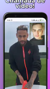 Neymar Chamada Falsa e Chat screenshot