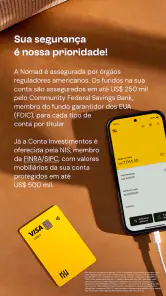 Nomad: Conta em Dólar e Cartão screenshot