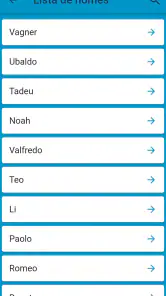Nomes e significados screenshot