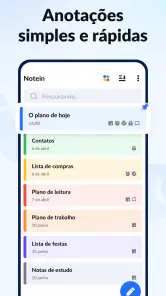 Notas, Bloco de Notas - Notein screenshot