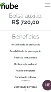 Nube Vagas screenshot