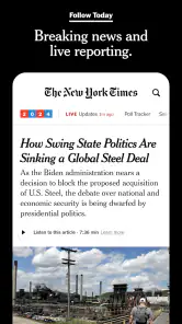 NYTimes: US and Global News screenshot