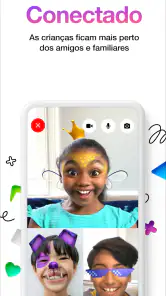 O aplicativo de mensagens para screenshot