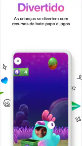O aplicativo de mensagens para screenshot