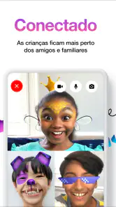 O aplicativo de mensagens para screenshot