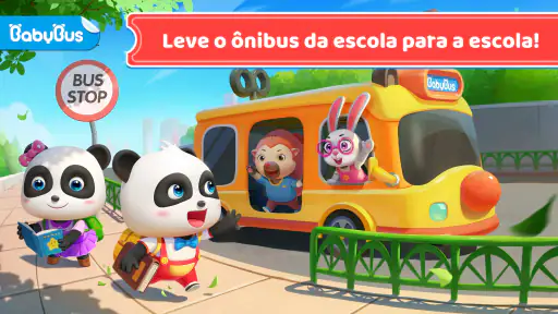 Ônibus Escolar do Bebê Panda 1