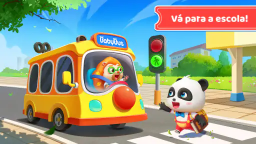 Ônibus Escolar do Bebê Panda 4