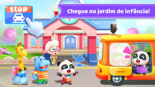 Ônibus Escolar do Bebê Panda 8