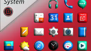 Oxigen 3D - Icon Pack screenshot