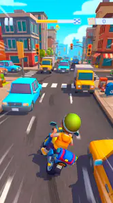Paper Boy Race — Jogo da moto screenshot