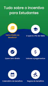 Pé de Meia Renda Aluno Guia screenshot