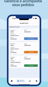 Pedidos, Orçamentos e Recibos screenshot