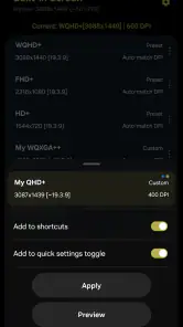 Pixels: Resolution+DPI Changer screenshot