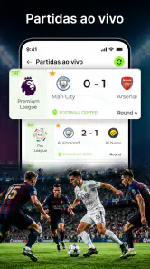 Placar de futebol ao vivo screenshot