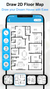 Plano de projeto de casa 3D screenshot