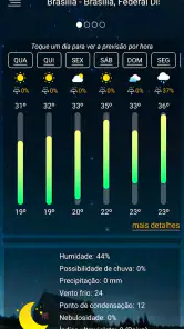 Previsão meteorológica screenshot