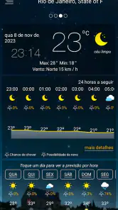 Previsão meteorológica screenshot