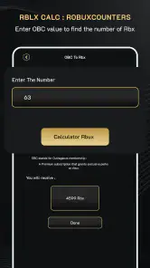 RBLX Calc : RobuxCounters screenshot