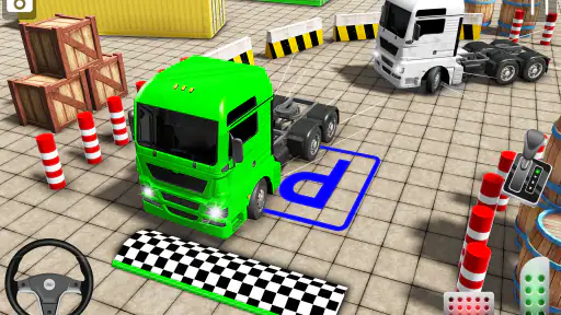 Real Semi Truck Parking Games 3