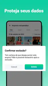 Recuperação de arquivos screenshot