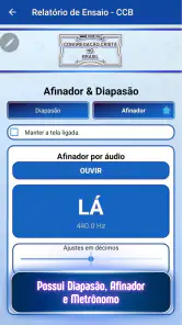 Relatório de Ensaios - CCB screenshot