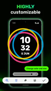 Relogio na Tela do Celular screenshot