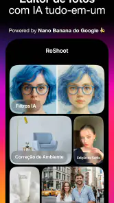 ReShoot: Fotos e Edição com IA screenshot