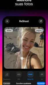 ReShoot: Fotos e Edição com IA screenshot