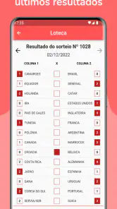 Resultados da Loteria screenshot