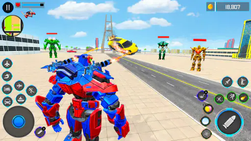 Robot Transform War Car Games 2