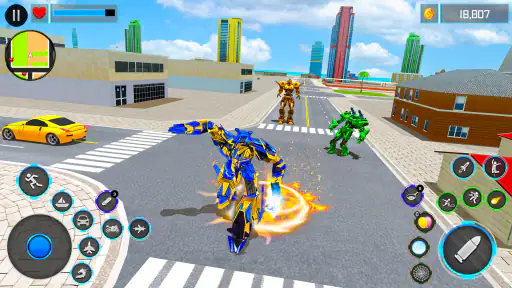 Robot Transform War Car Games 4