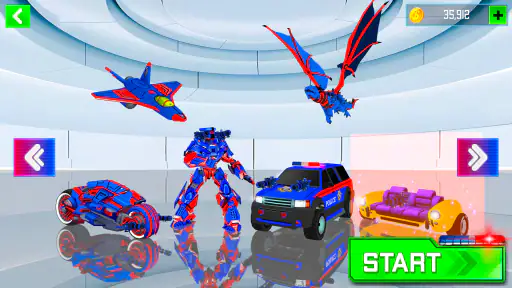 Robot Transform War Car Games 6