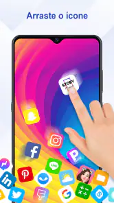 Rolling Icon: Papel parede 3D screenshot