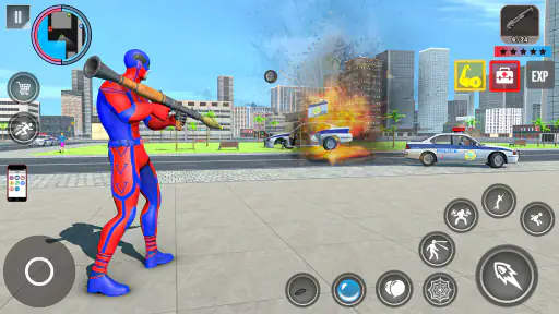 Rope Action City Fighting Game 4
