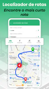 Rota Mapa Navegação caminho screenshot