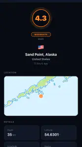 Seismo - Alertas de Terremotos screenshot