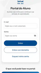 Senac Portal Aluno screenshot
