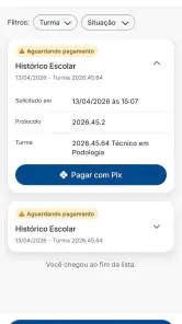 Senac Portal Aluno screenshot