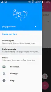 Shopping List - Buy Me a Pie! screenshot
