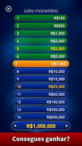 Show do Milionário Brasil 2026 screenshot
