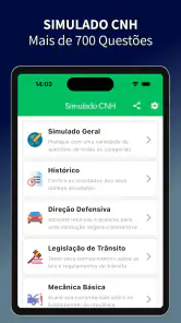 Simulado CNH: Prova 2026 screenshot