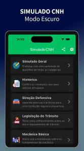 Simulado CNH: Prova 2026 screenshot