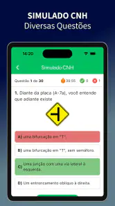 Simulado CNH: Prova 2026 screenshot