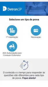 Simulado Detran-SP screenshot