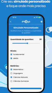Simulados do Encceja 2026 screenshot